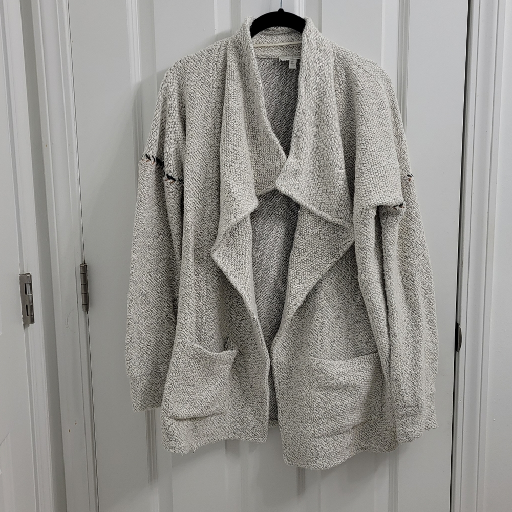 Lucky Brand Blanket Stitch Cardigan - Picture 2 of 8